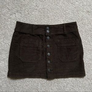 Free People Corduroy Mini Skirt